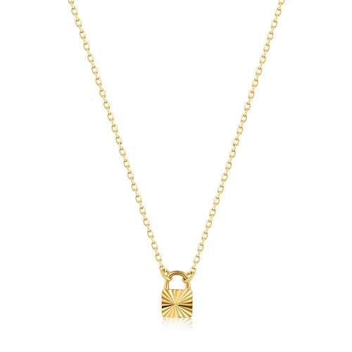 Ania Haie 14kt Gold Padlock Necklace Necklaces Ania Haie 