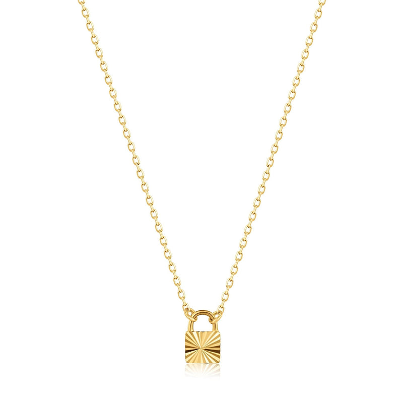 Ania Haie 14kt Gold Padlock Necklace Necklaces Ania Haie 