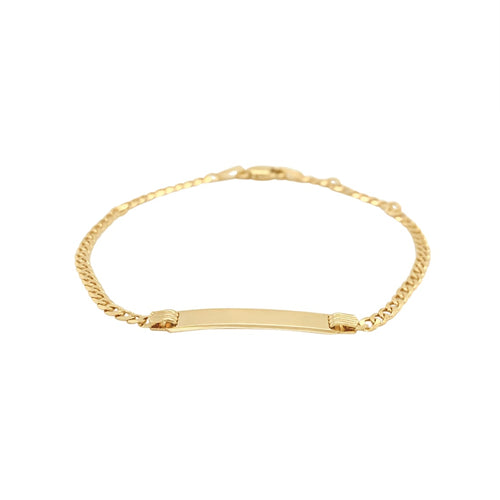 9ct Yellow Gold ID Bracelet Bracelets Bevilles 