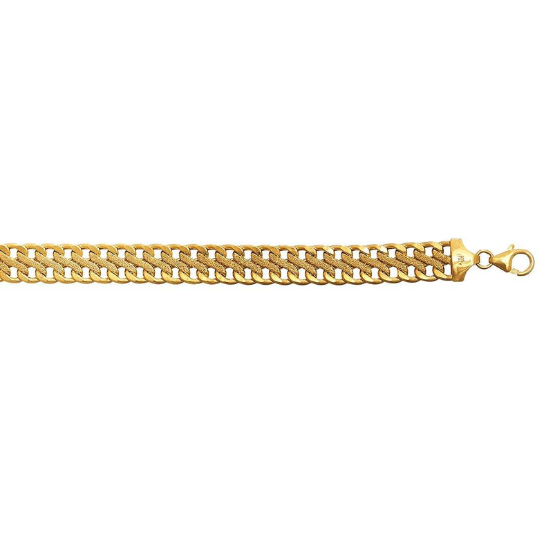9ct Yellow Gold Infinity Bracelet 19cm Bracelets Bevilles 
