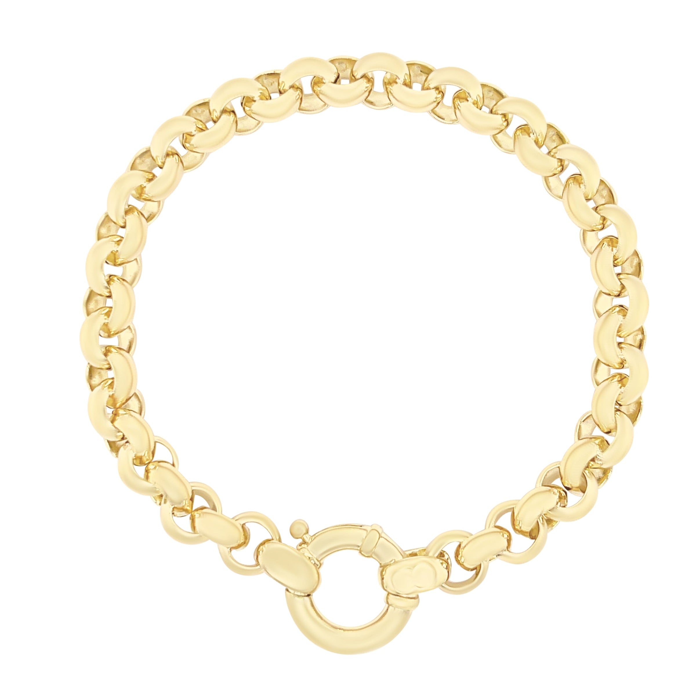 9ct Yellow Gold Belcher Bracelet Bracelets Bevilles 
