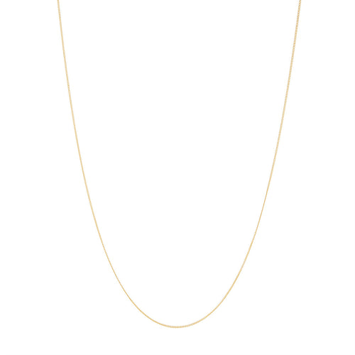 9ct Yellow Gold Diamond Curb Necklace Chain Necklaces Bevilles 