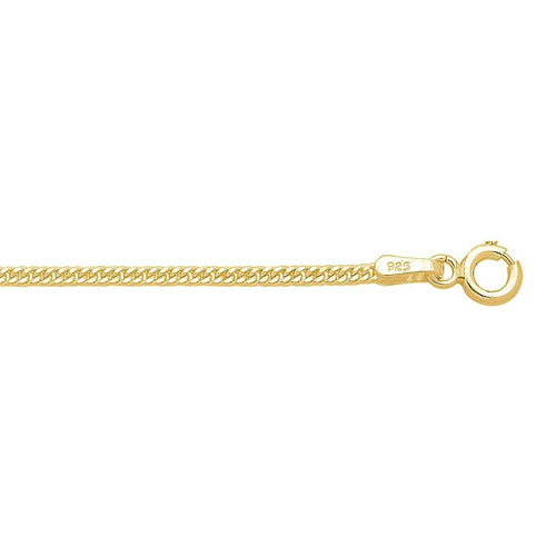 9ct Yellow Gold Curb Necklace 45cm Necklaces Bevilles 