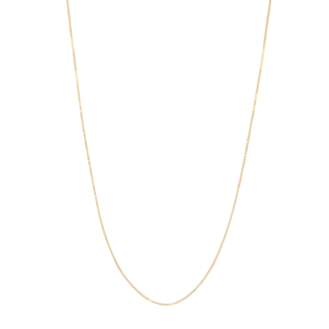 9ct Yellow Gold Box Necklace Chain Necklaces Bevilles 