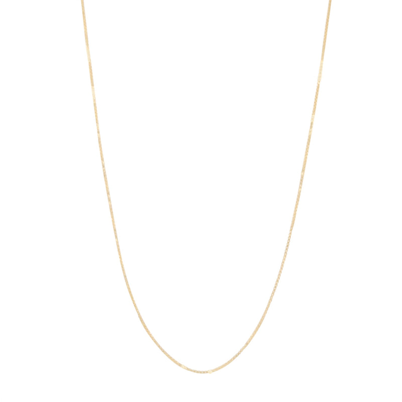 9ct Yellow Gold Box Necklace Chain Necklaces Bevilles 