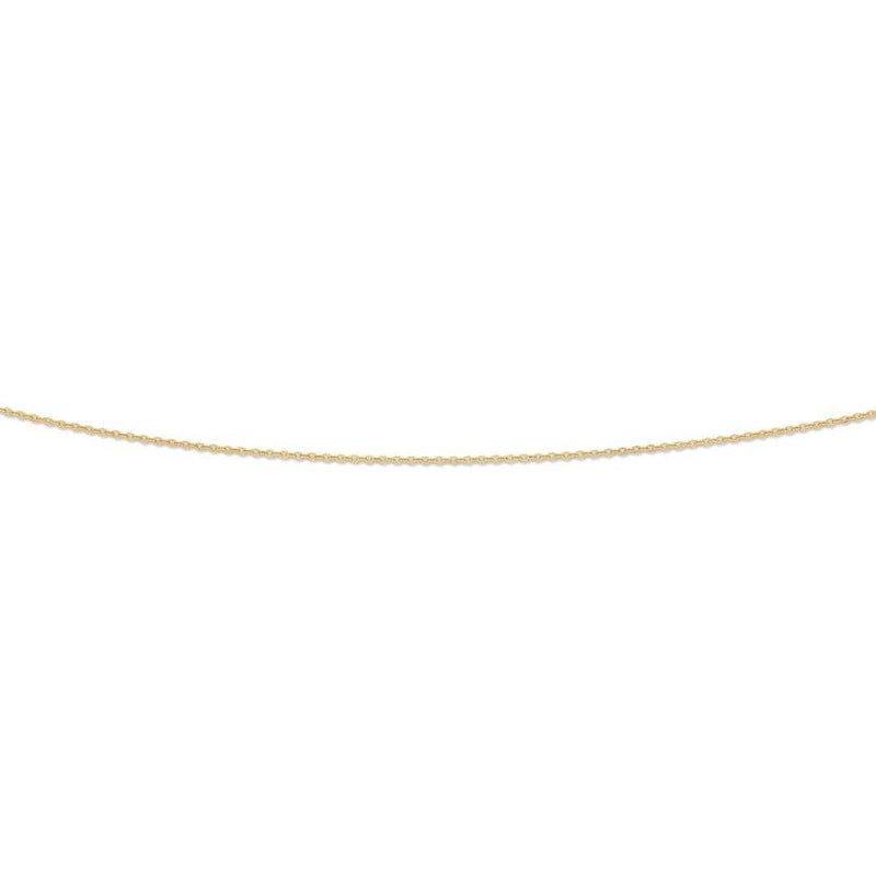 9ct Yellow Gold Cable Chain Necklace 40cm Necklaces Bevilles 