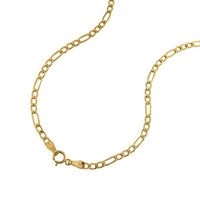 9ct Yellow Gold Figaro Necklace 60cm Necklaces Bevilles 