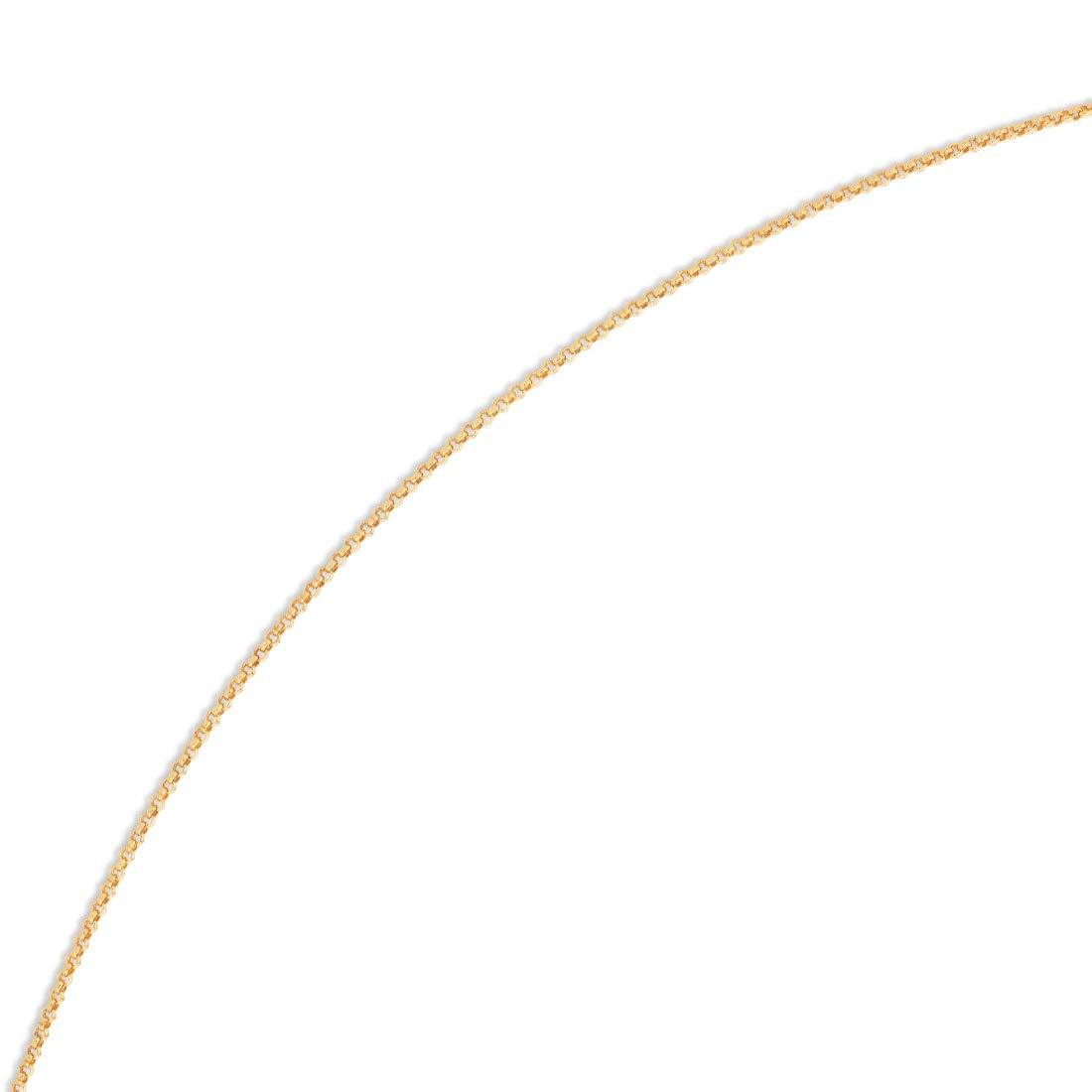 9kt Yellow Gold Belcher Chain Necklace 65cm - Main Image