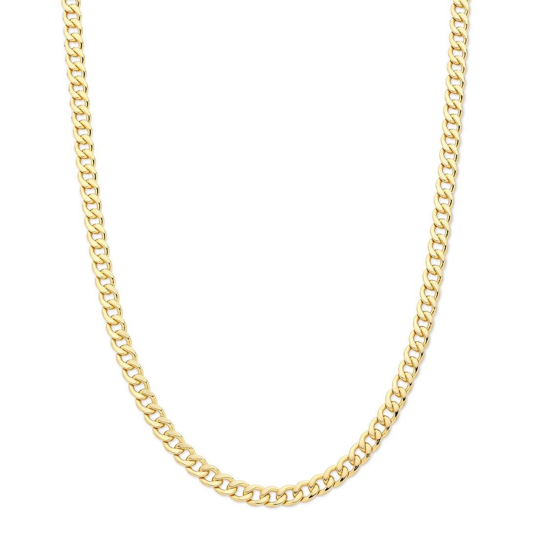 9ct Yellow Gold Solid Curb Necklace Necklaces Bevilles 