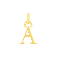9ct Yellow Gold Block Initial Necklaces Bevilles A 