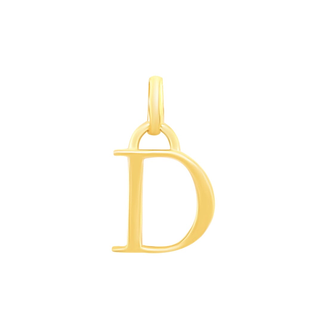 9ct Yellow Gold Block Initial Necklaces Bevilles D 