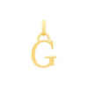 9ct Yellow Gold Block Initial Necklaces Bevilles G 