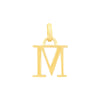 9ct Yellow Gold Block Initial Necklaces Bevilles M 
