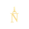 9ct Yellow Gold Block Initial Necklaces Bevilles N 