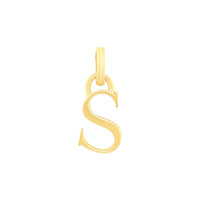 9ct Yellow Gold Block Initial Necklaces Bevilles S 