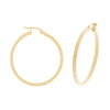 9ct Yellow Gold Diamond Cut Hoop Earrings 15mm Earrings Bevilles 