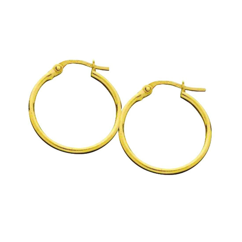 9ct Yellow Gold 20mm Hoop Earrings Earrings Bevilles 