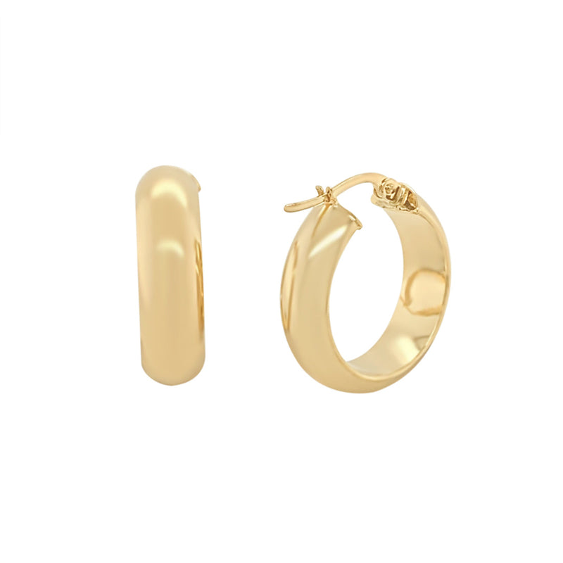 9ct Yellow Gold Hoop Earrings Earrings Bevilles 
