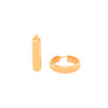 9ct Yellow Gold Thick Hoop Earrings Earrings Bevilles 