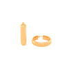 9ct Yellow Gold Thick Hoop Earrings Earrings Bevilles 