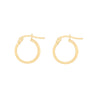 9ct Yellow Gold Half Round Hoop Earrings Earrings Bevilles 
