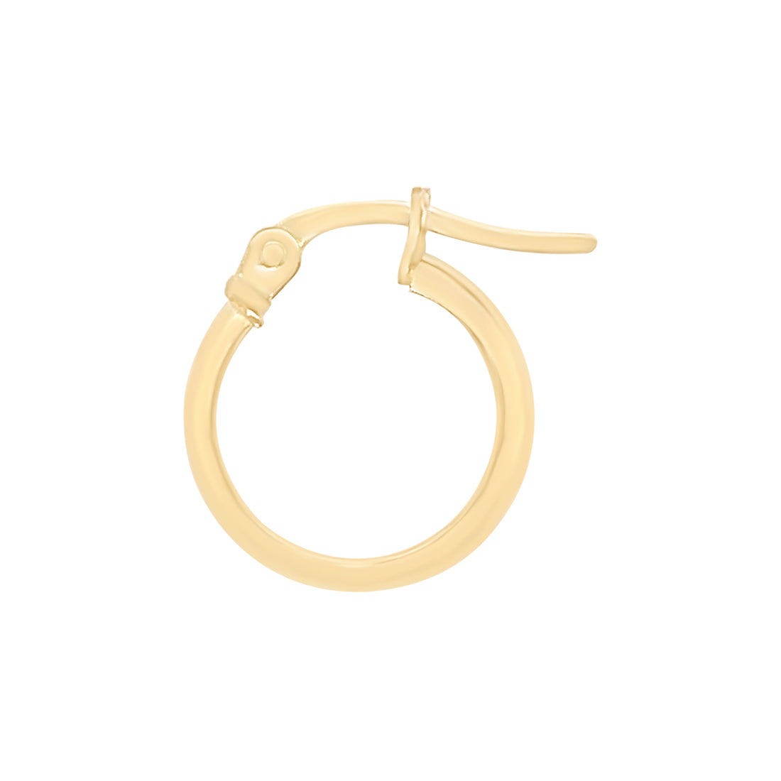 9ct Yellow Gold Half Round Hoop Earrings Earrings Bevilles 