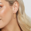 9ct Yellow Gold Round Twist Hoop Earrings Earrings Bevilles 