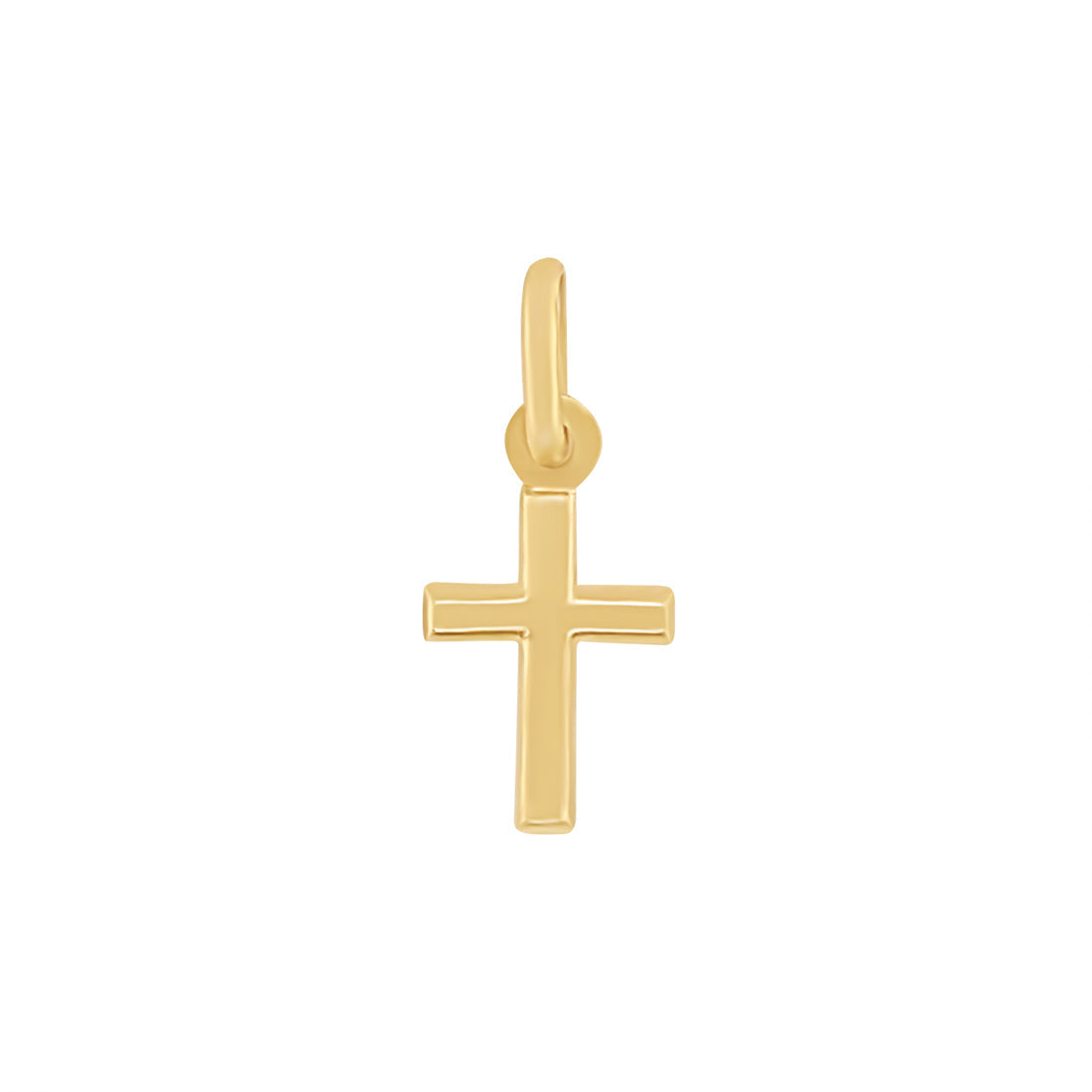 9ct Yellow Gold Plain Cross Charm Bangles Bevilles 