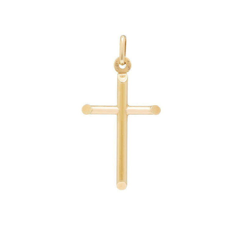 Plain Cross Pendant in 9ct Yellow Gold Necklaces Bevilles 