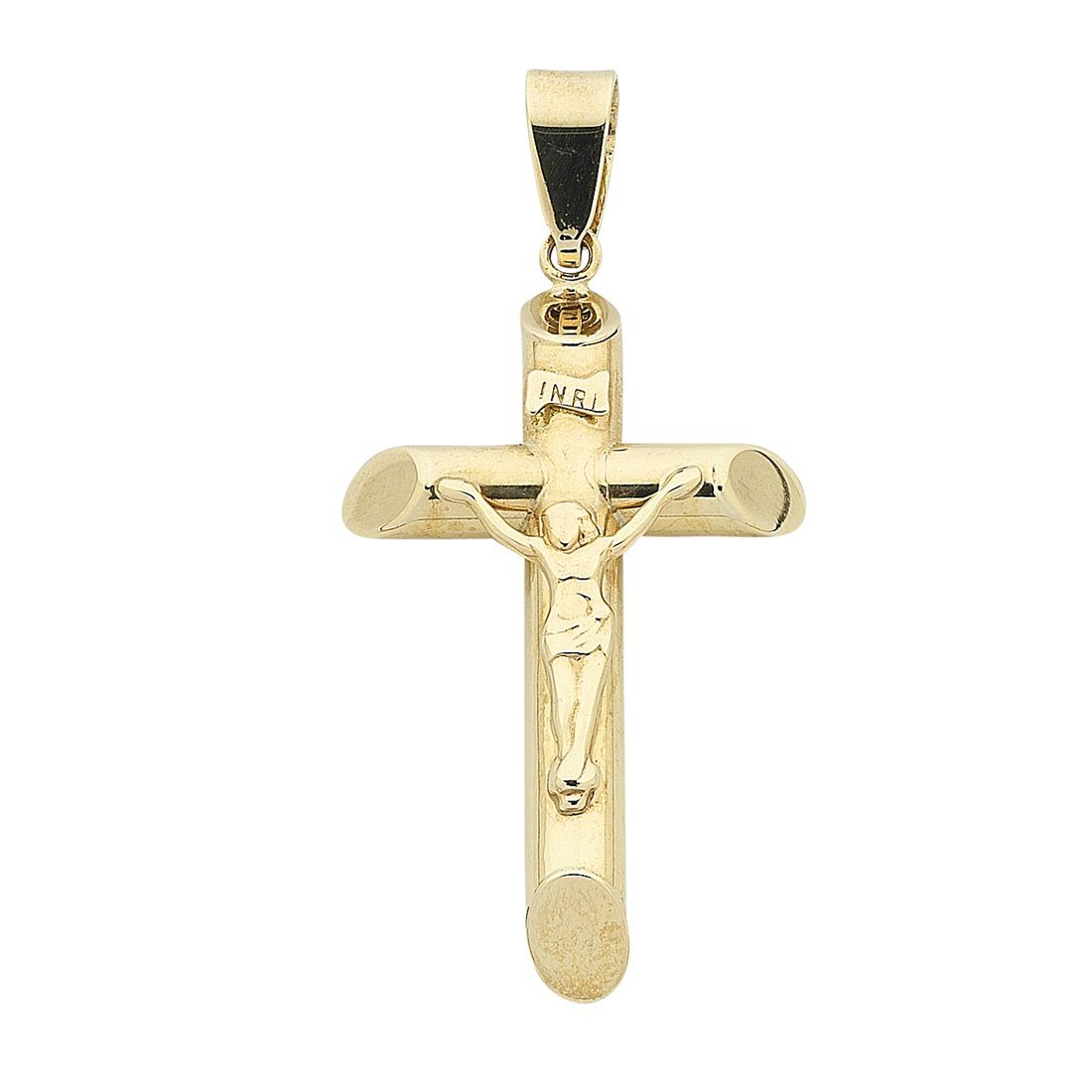 9kt Yellow Gold Crucifix Pendant