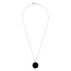 Bronzallure Black Onyx Big Disc Necklace Necklaces Bronzallure 