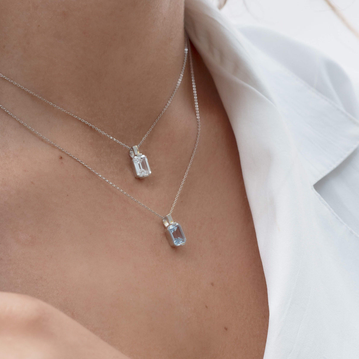 Georgini Emilio Aquamarine Necklace Necklaces Georgini 