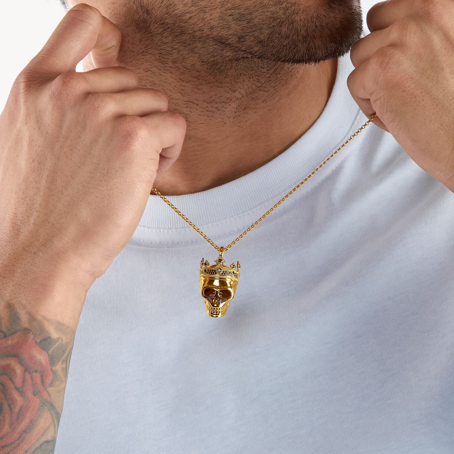 Thomas Sabo Pendant Skull Gold Pendant Thomas Sabo 