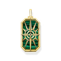 THOMAS SABO Pendant compass star green Pendant Thomas Sabo 