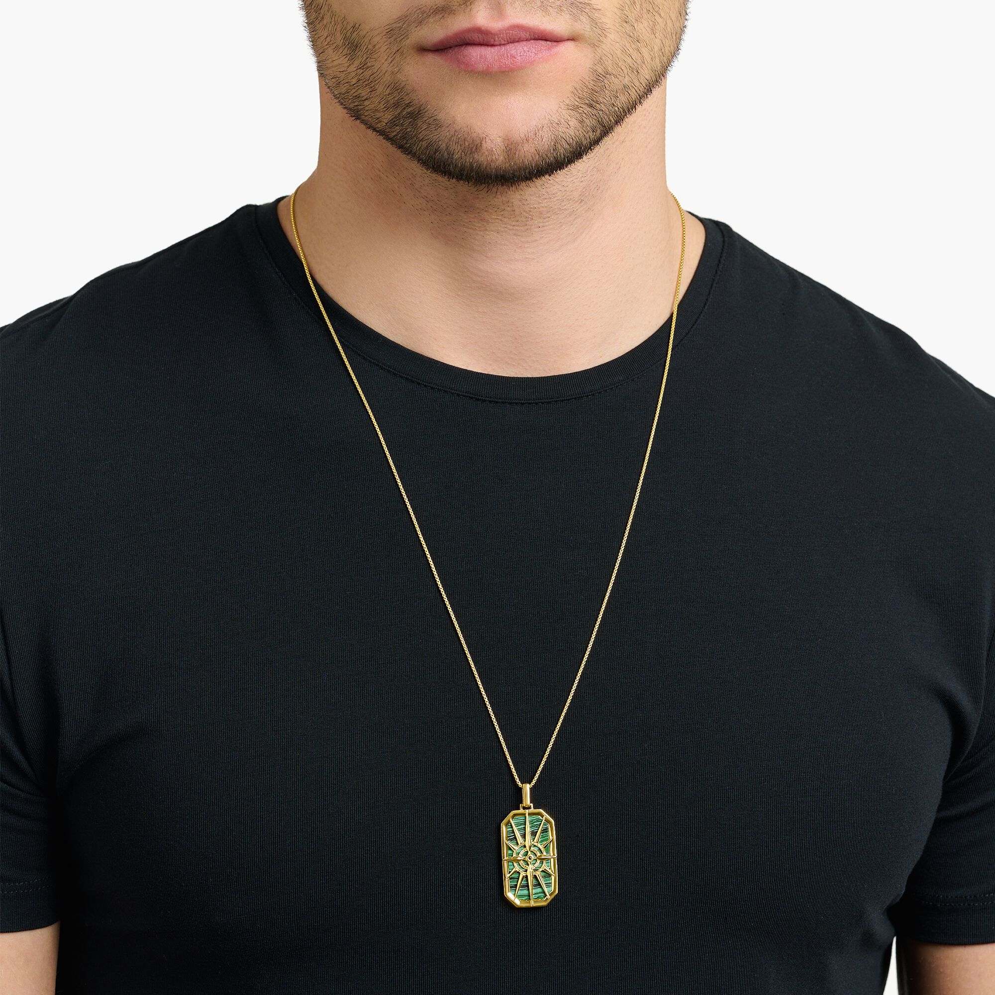 THOMAS SABO Pendant compass star green Pendant Thomas Sabo 