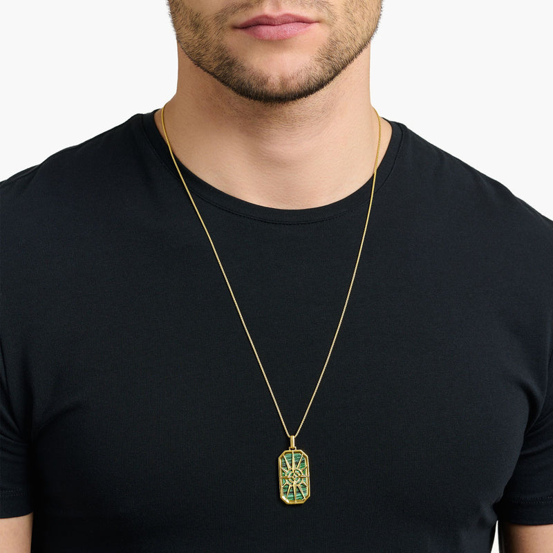 THOMAS SABO Pendant compass star green Pendant Thomas Sabo 