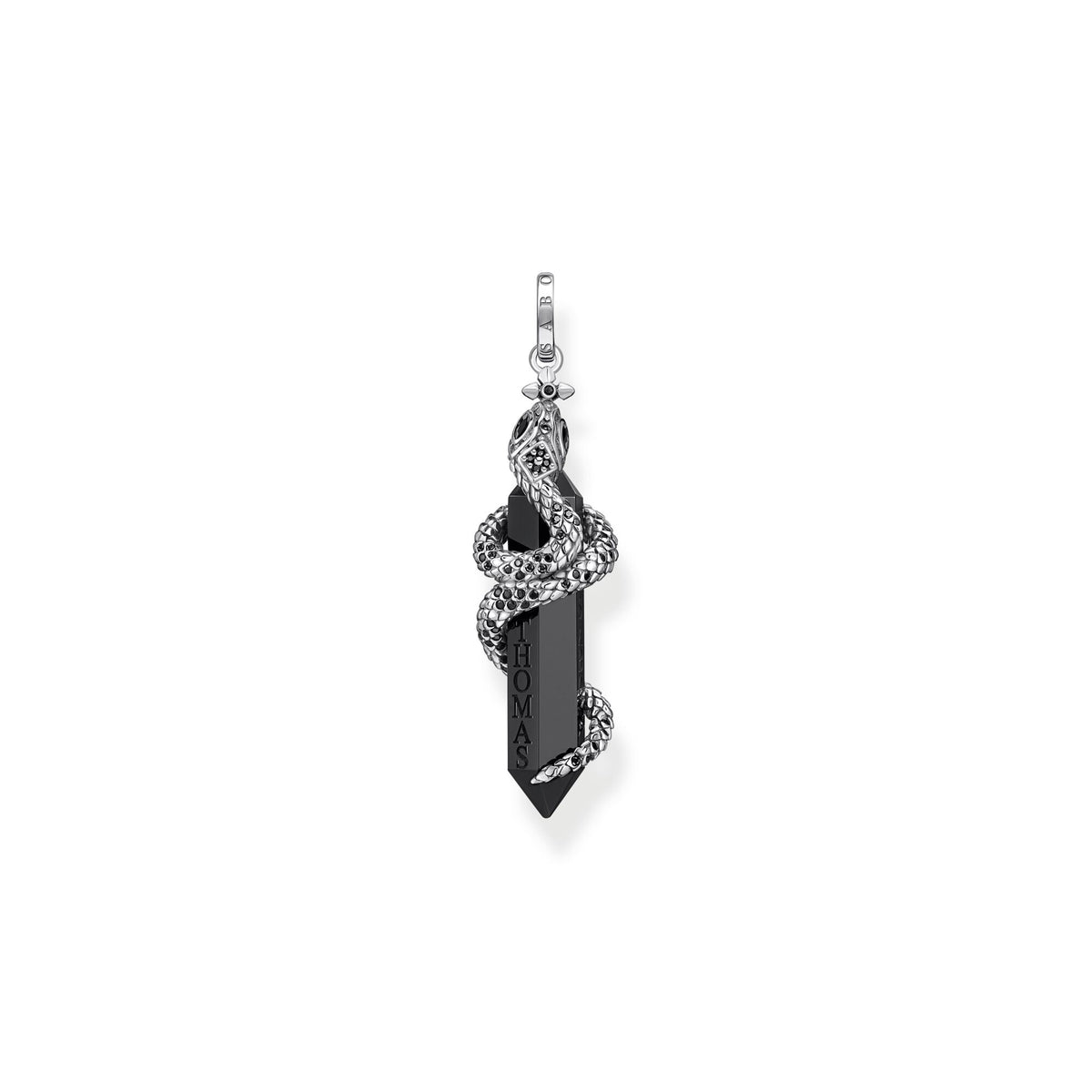 THOMAS SABO Pendant blackened onyx with snake Pendant Thomas Sabo 