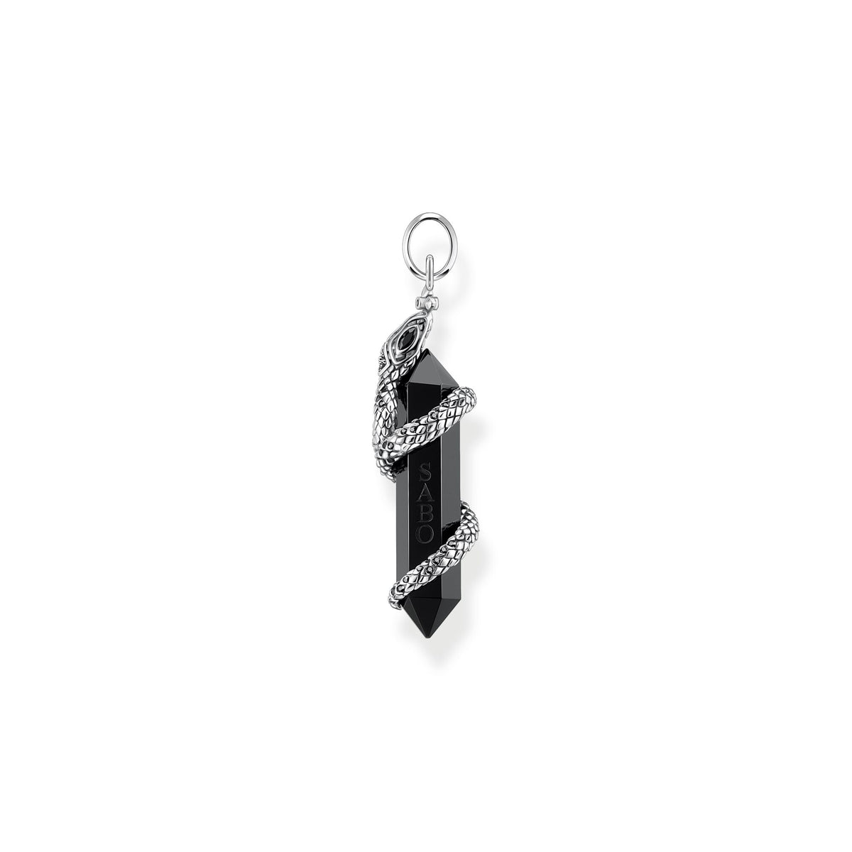 THOMAS SABO Pendant blackened onyx with snake Pendant Thomas Sabo 