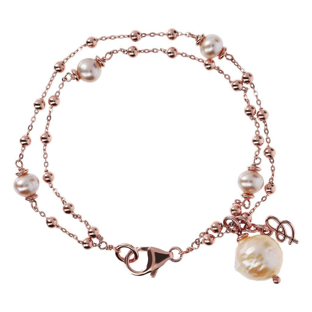 Bronzallure Pearl Rosary Bracelet Bracelets Bronzallure 