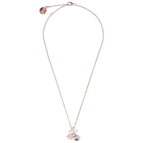 Bronzallure Pearl Small Cluster Necklace Necklaces Bronzallure 