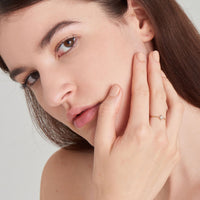 Ania Haie 14kt Gold Opal and White Sapphire Star Ring Rings Ania Haie 