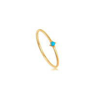 Ania Haie 14kt Gold Turquoise Stone Ring Rings Ania Haie 52 