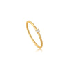 Ania Haie 14kt Gold Solitaire Natural Diamond Ring Rings Ania Haie 52 