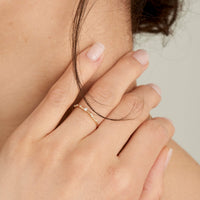 Ania Haie 14kt Gold Stargazer Natural Diamond Stardust Ring Rings Ania Haie 