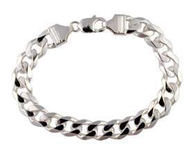 Sterling Silver 23cm Curb Bracelet Jewellery Bevilles 