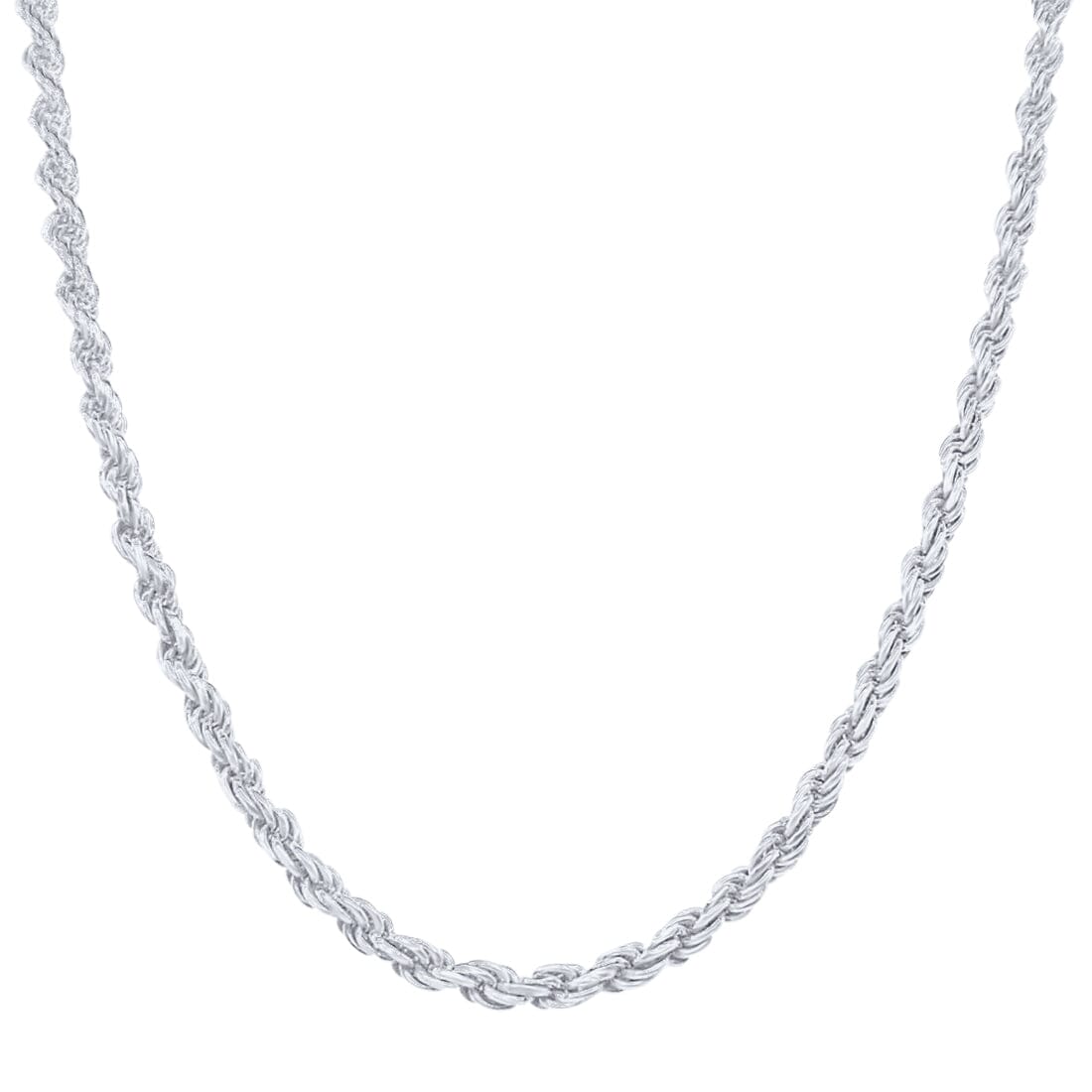 Sterling Silver Rope Chain Necklace Necklaces Bevilles 