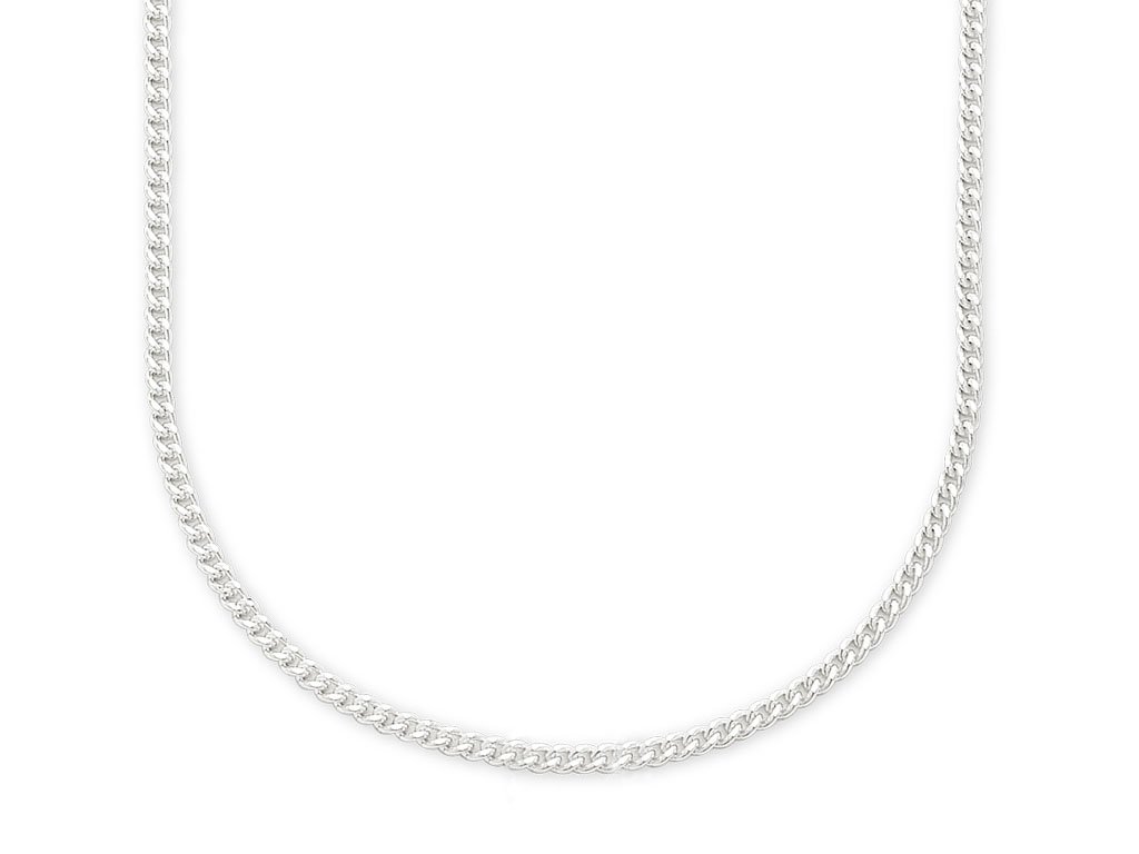 Sterling Silver 40cm Curb Chain Necklaces Bevilles 