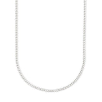 Sterling Silver 50cm Curb Necklace Necklaces Bevilles 
