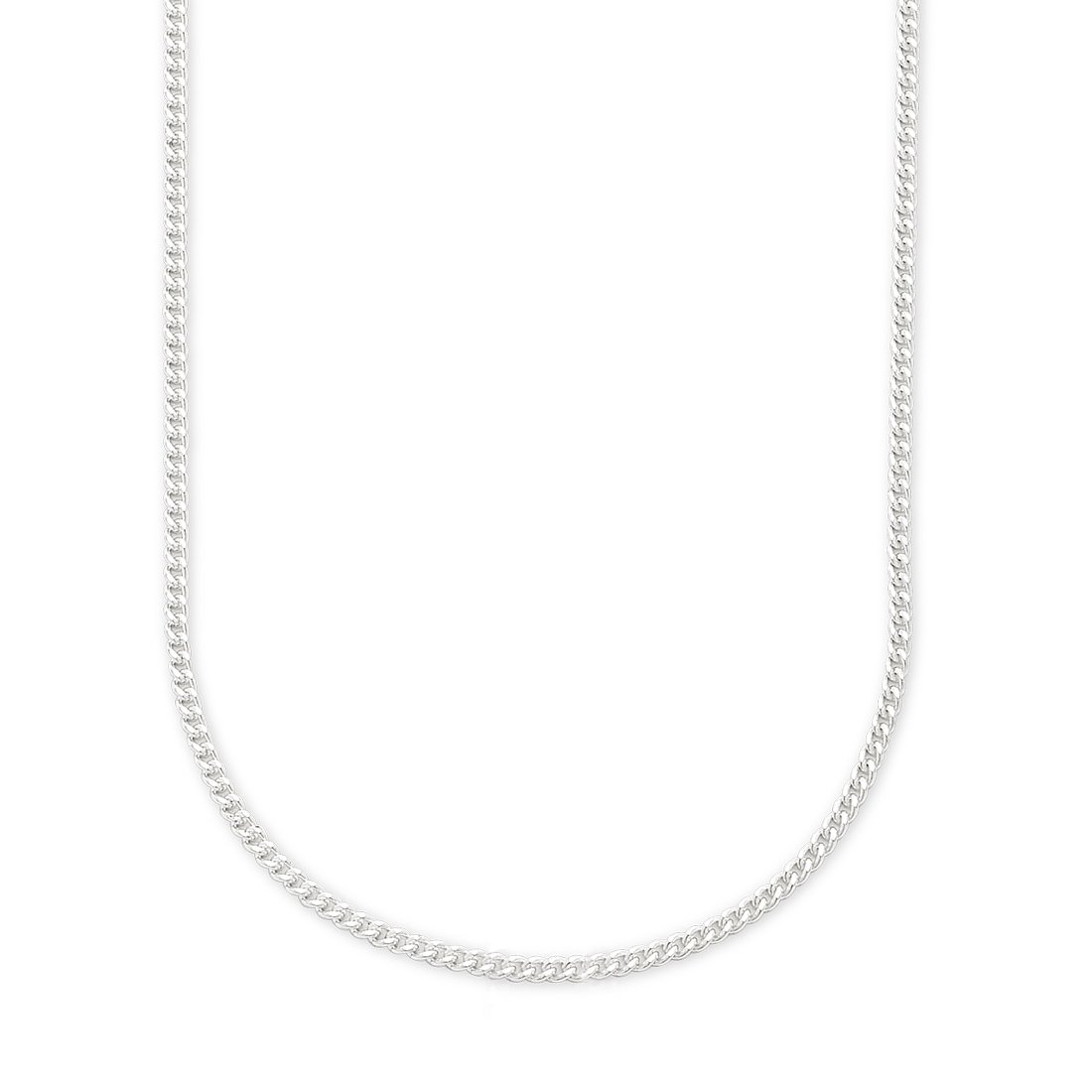 Sterling Silver 50cm Curb Necklace Necklaces Bevilles 