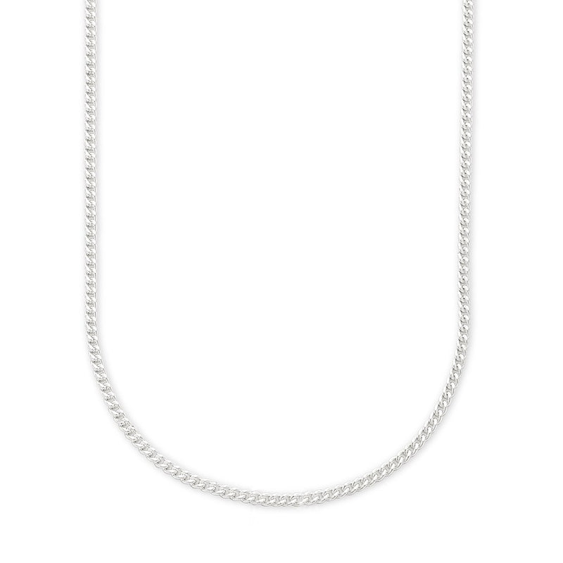 Sterling Silver 50cm Curb Necklace Necklaces Bevilles 